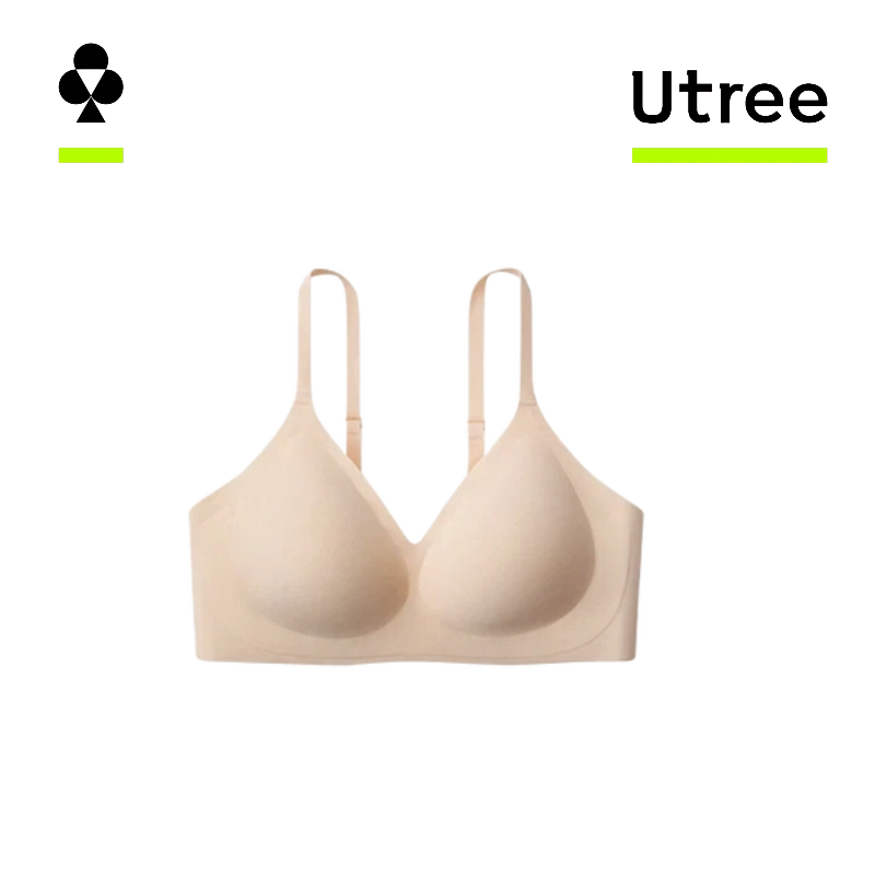 Utree - Small-Busted Women's Wire-Free Comfort Bra, Lift & Shaping, Side Boob Control, Anti-Sag, Seamless - Invisible Skin - 155-160/85-90 (M) MegaBDM