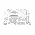 Car Decoration Metal Die Cuts, Cutting Dies for Card Making Clearance, Embossing Dies for Scrapbooking, DIY Album Paper Cards Decoration MegaBDM