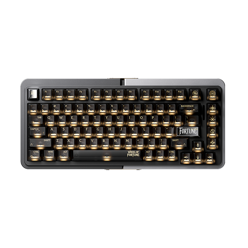 Royalaxe E75 Oracle Switch Silver-Black Magnetic Keyboard | 75% Layout | Aluminum Alloy Frame | RT Precision 0.001mm | Type-C Interface | Esports Gaming Dedicated Keyboard MegaBDM