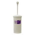 JVL Knit Design Loop Plastic Toilet Brush and Holder – Ivory MegaBDM