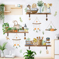 Tropical Vine Plant Potted Stickers with Butterfly & Flower Designs - Ideal for Living Room, Bedroom & Office, Hanging Vines MegaBDM