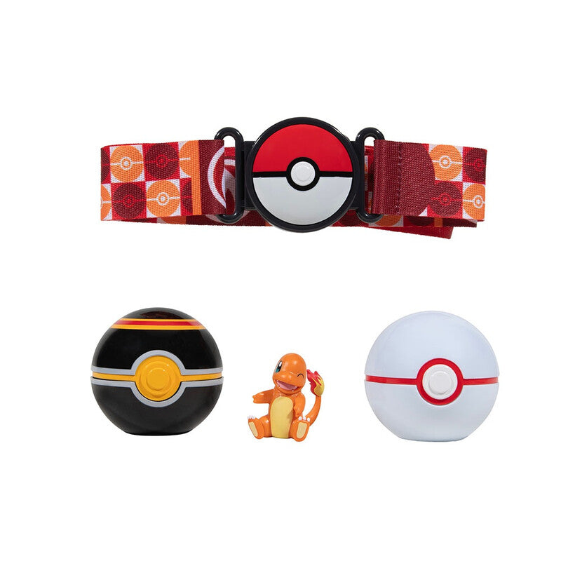 Pokémon Clip 'N' Go Poke Ball Belt Set Including Premier Ball, Luxury Ball and Charmander #2 MegaBDM