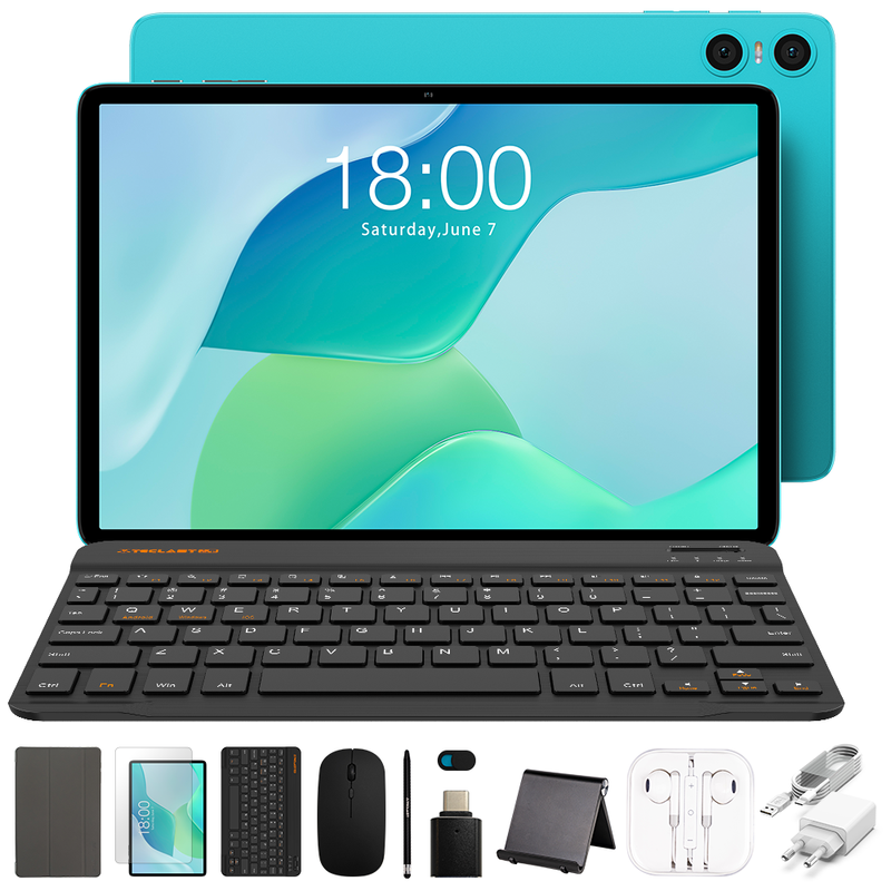 TECLAST P33 Android 15 Tablet, 10.1-Inch IPS Display (1280×800), Allwinner A333 Processor, 9GB RAM, 64GB Storage MegaBDM