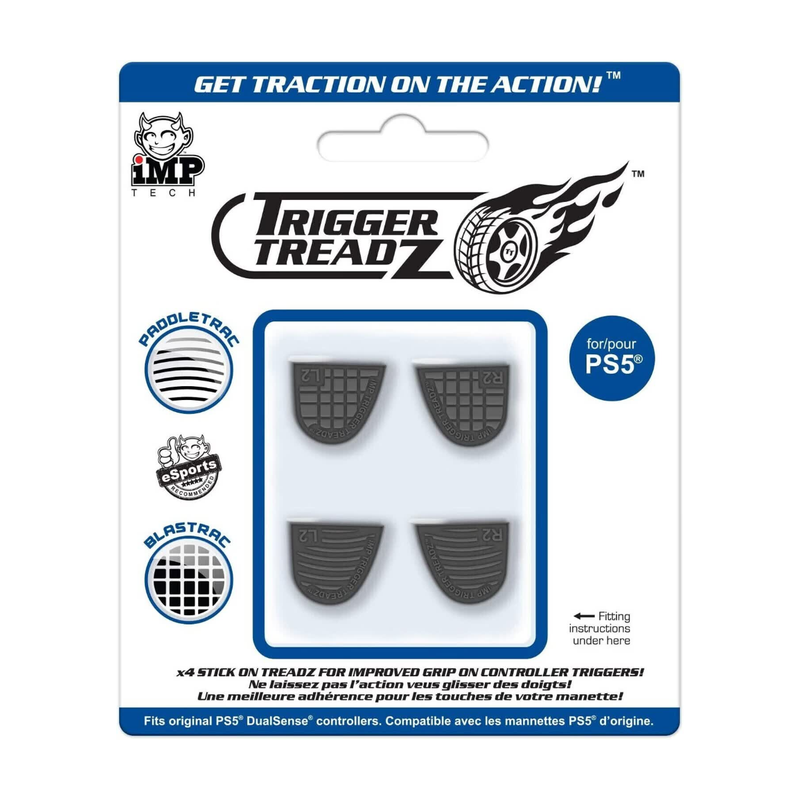 iMP - Trigger Treadz - Trigger Grips (4pcs) - Black (PS5) MegaBDM