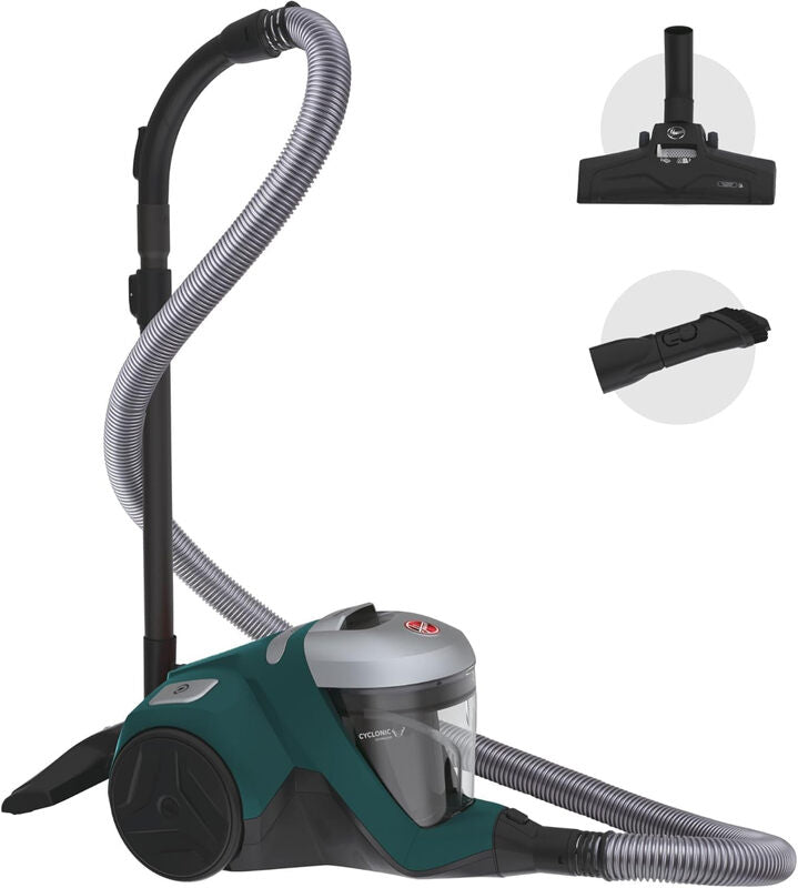 Hoover HP3 Bagless Cylinder Vacuum Cleaner - 2L Capacity, 12m Reach, HEPA H13 Allergy Filter, Lightweight Design, HP310HM MegaBDM