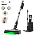 ochama Cordless Vacuum Cleaner, 350W 28kPa Powerful Suction, Self-Cleaning Docking Station, 35mins Runtime, 180° Lie-Flat, Green LED Headlight, 5-Layer Filtration, for Pet Hair, Carpets and Hard Floors MegaBDM