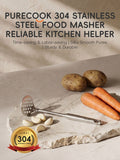 PURECOOK Kitchen Gadgets Series | 304 Stainless Steel | Manual Potato Ricer MegaBDM
