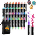 Ohuhu Acrylic Paint Pens 60 Colors Dual Tips (Round & Fine) MegaBDM