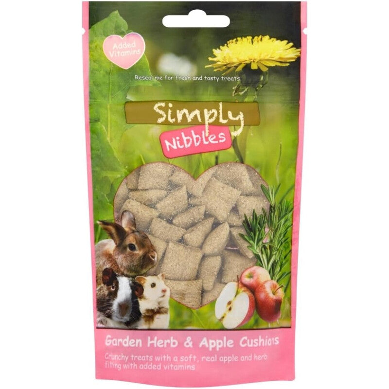 Simply Nibbles Garden Herbs & Apple Cushions 50g MegaBDM