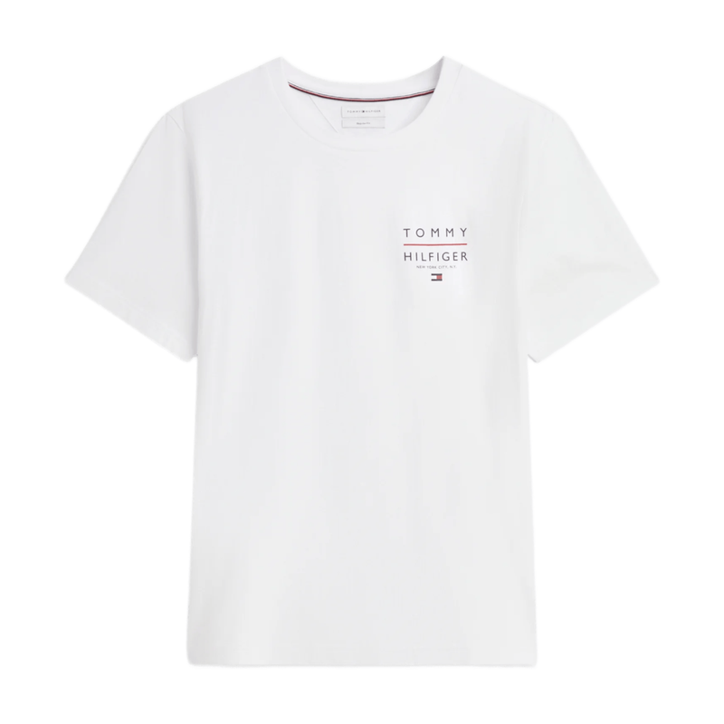 Tommy Hilfiger Brand Love Left Chest Tee - White MegaBDM