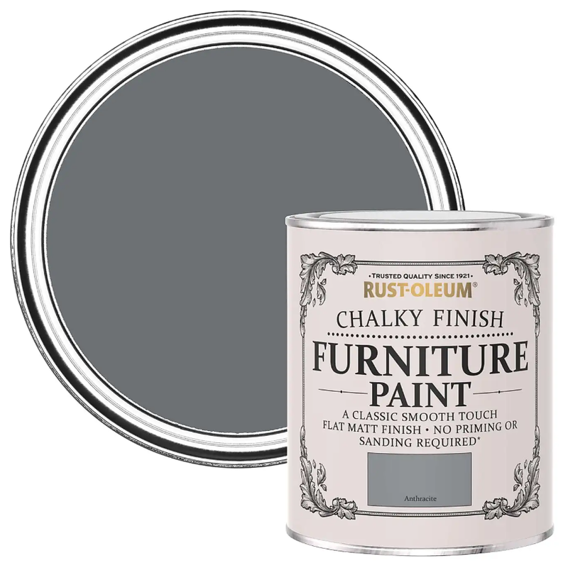 Rust-Oleum Chalky Furniture Paint Anthracite 750Ml MegaBDM