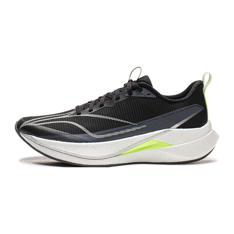 EU42.5 LI-NING RED HARE 9 PRO Men's Running Shoes BOOM FIBER Reflective Lightweight Racing Training Running shoes ARPW001 Men's Speed Training Running Shoes Marathon Sports Outdoor - Black MegaBDM