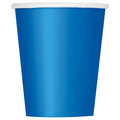 Unique Party Paper Cups, Royal Blue, 266ml, 14 Pack MegaBDM