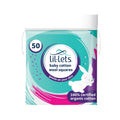 Lil-Lets 50 Cotton Squares Pads MegaBDM