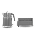 Morphy Richards Signature Jug Kettle and 4-Slice Long Slot Toaster Bundle, Cordless, 1.5L, Variable Browning Control, Grey - 100705, 245705 MegaBDM