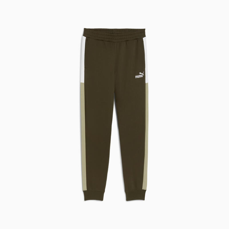 Puma Essentials BLOCK Sweatpants - Dark Olive MegaBDM