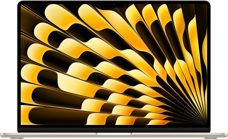 Apple - 13-Inch MacBook Air (2026) - M5 chip with 10‑core CPU and 10‑core GPU, 16GB, 1TB SSD - Starlight MegaBDM