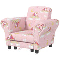 310-083V70PK AIYAPLAY Kids Armchair with Stool, 2 Piece Kids Sofa Set with Cloud Design, Wooden Frame, Upholstered Chair for Bedroom, Playroom, Nursery, for 1.5-3 Years Old, Pink MegaBDM