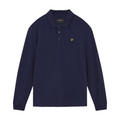 Lyle & Scott Men's Long Sleeve Cotton Polo Shirt - Navy MegaBDM