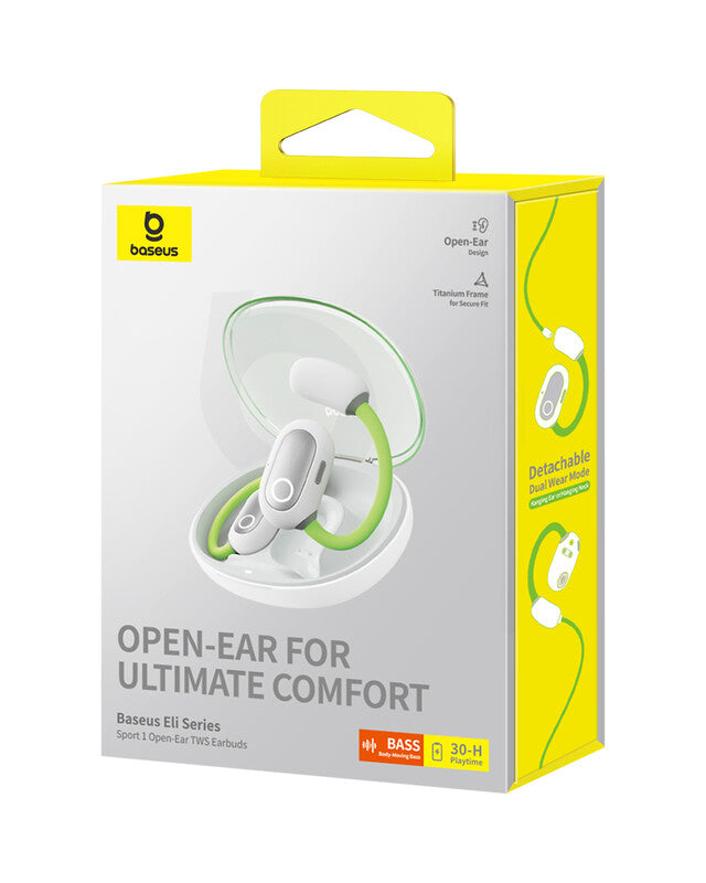 Baseus Eli Sport 1 Open-Ear TWS Earbuds Aurora Green MegaBDM