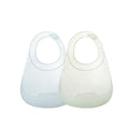 Bc Babycare Superlight Silicone Bib 2 Pieces,BPA-Free Blue + Green MegaBDM