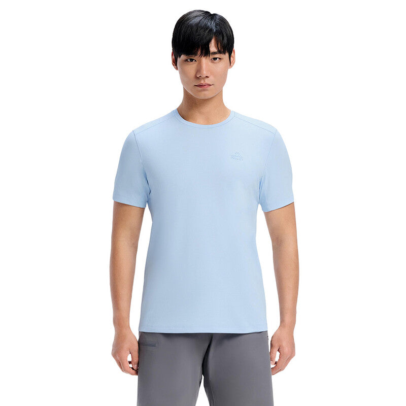 PELLIOT Short-Sleeved Round Neck T-Shirt for Man Iceland Blue L Camping Travel Waterproof Durable MegaBDM