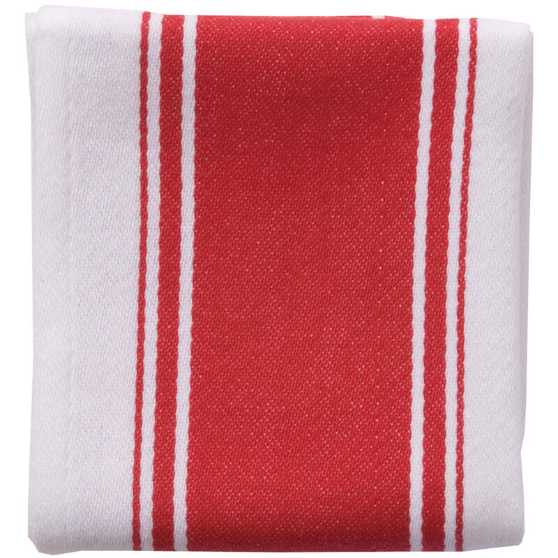 Dexam Tea Towel Love Colour Striped 100% Cotton Scarlet Red 45x70cm MegaBDM