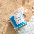 Zooly Transparent Colored Scented Candle - Sage & Sea Salt (Blue), 140G, 1PC