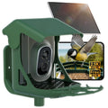 CINMOORE 2.5K Bird Feeder with Camera HD Live View, AI Birds Identifications, Cloud Storage, 2.4G WiFi Smart Bird Feeder with Camera Solar Powered, 10000+ Birds Identifications, Squirrel Recognition, Residual food detection MegaBDM