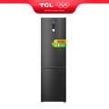 TCL RP455BBE0 60cm Wide 200cm Tall Total No Frost Freestanding Fridge Freezer - 350L - Black - E Rated MegaBDM