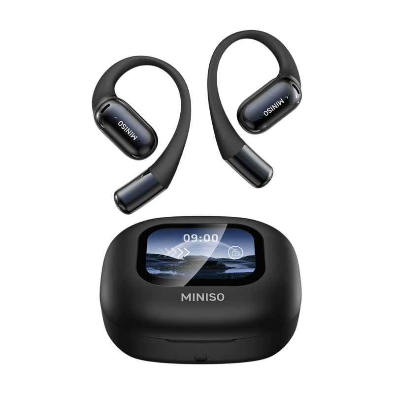 MINISO M93 Touch-Screen Open-Ear Wireless Earbuds - Black MegaBDM