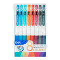 Deli 8 colors 0.5 mm bullet Retractable Gel Pen 1 Box MegaBDM