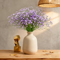 Wei's moment 5Pcs Artificial Flowers, Fake Flowers Silk Plastic Artificial Gypsophila Realistic Flower Arrangements Wedding Decoration Table Centerpieces Pink MegaBDM