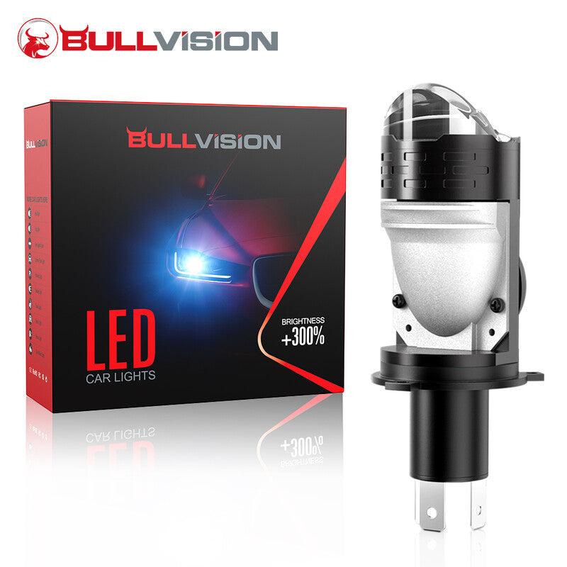 Bullvision H4 LED Light Bulbs, High and Low Beam, 20,000LM Brightness 300% Brighter 6000K White, Simply Plug & Play, Pack of 1 MegaBDM