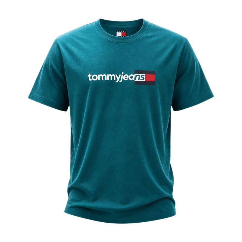 Tommy Hilfiger Entry DNA Tee Men's Short Sleeve T-Shirt - Polar Teal MegaBDM