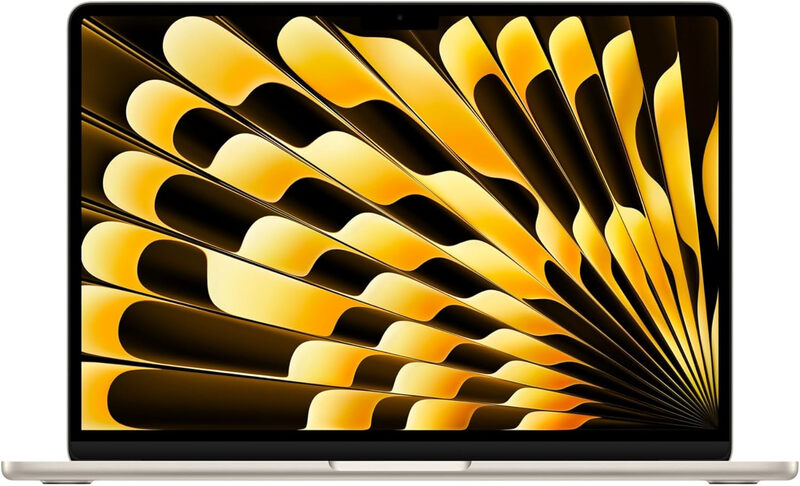 Apple - 15-Inch MacBook Air (2026) - M5 chip with 10‑core CPU and 10‑core GPU, 16GB, 1TB SSD - Starlight MegaBDM