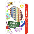 STABILO EASYcolors - Ergonomic Colouring Pencil - Left-Handed - Pack of 12 - Assorted Colours with Sharpener MegaBDM