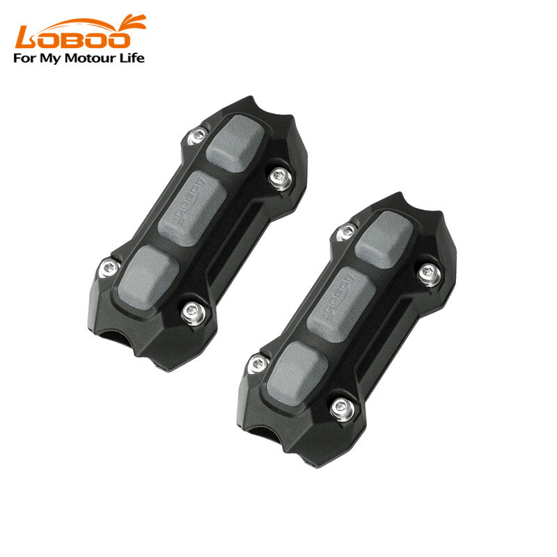 LOBOO Motorcycle Crash Bar Bumpers, Universal Fit, Fits 25 mm Tubing, Replacement Skid Blocks & Sliders MegaBDM
