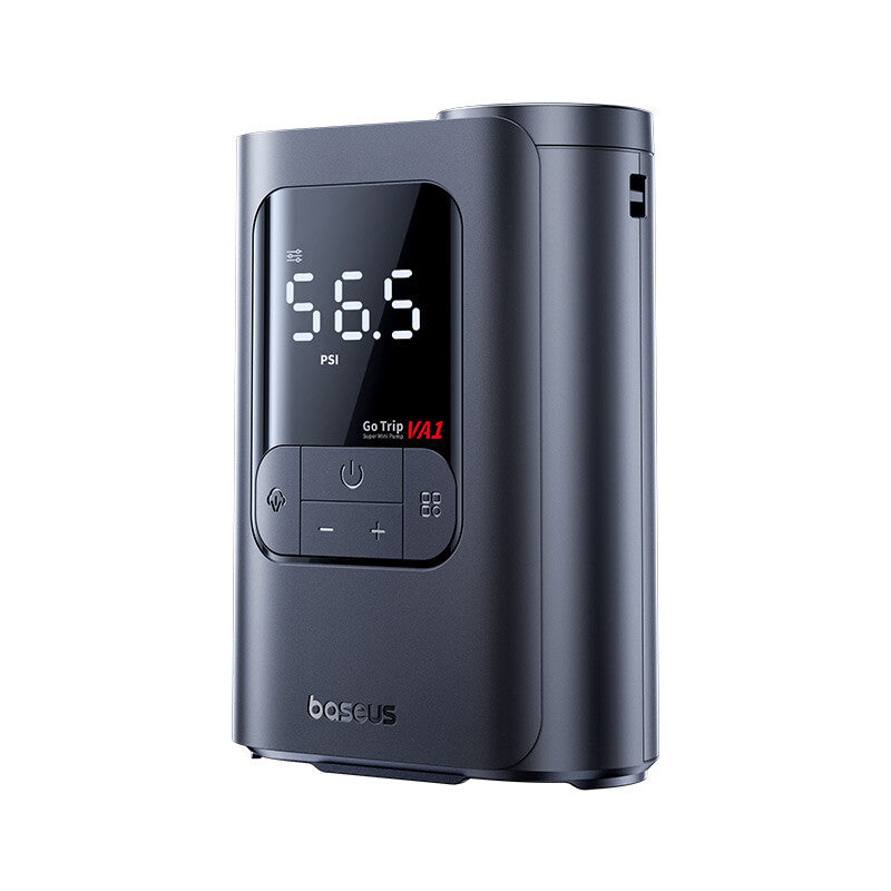 Baseus GoTrip VA1 Super Mini Wireless Inflator 19-Cylinder Cosmic Black (Includes: Air Hose x1, Air Nozzles x3, Charging Cable x1) MegaBDM