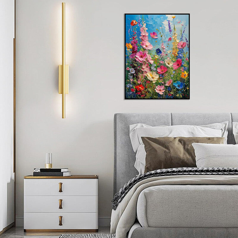 JU7CER Wildflower Diamond Painting Kit - Adult 5D Floral Gem Art Set | Home Decor Craft 12×16 Inches (30×40cm) MegaBDM
