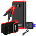 GREPRO 4000A Jump Starter Power Pack, Car Battery Booster Jump Starter and Jump Pack for 12V Vehicles(up to 7.0L Gas, 5.0L Diesel), Motorcycle, Battery Booster with LCD Screen and LED Flashlight MegaBDM