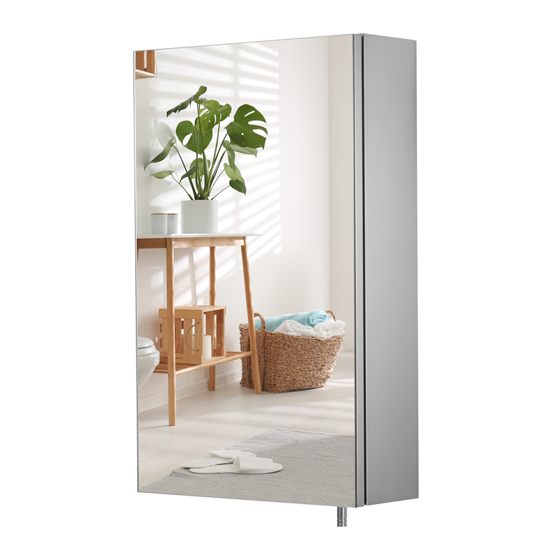 Croydex Cullen Stainless Steel Bathroom Mirror Cabinet MegaBDM