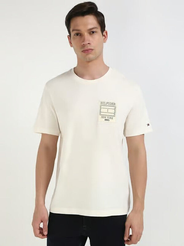 Tommy Hilfiger Crew Neck T-Shirt - Ivory Petal MegaBDM