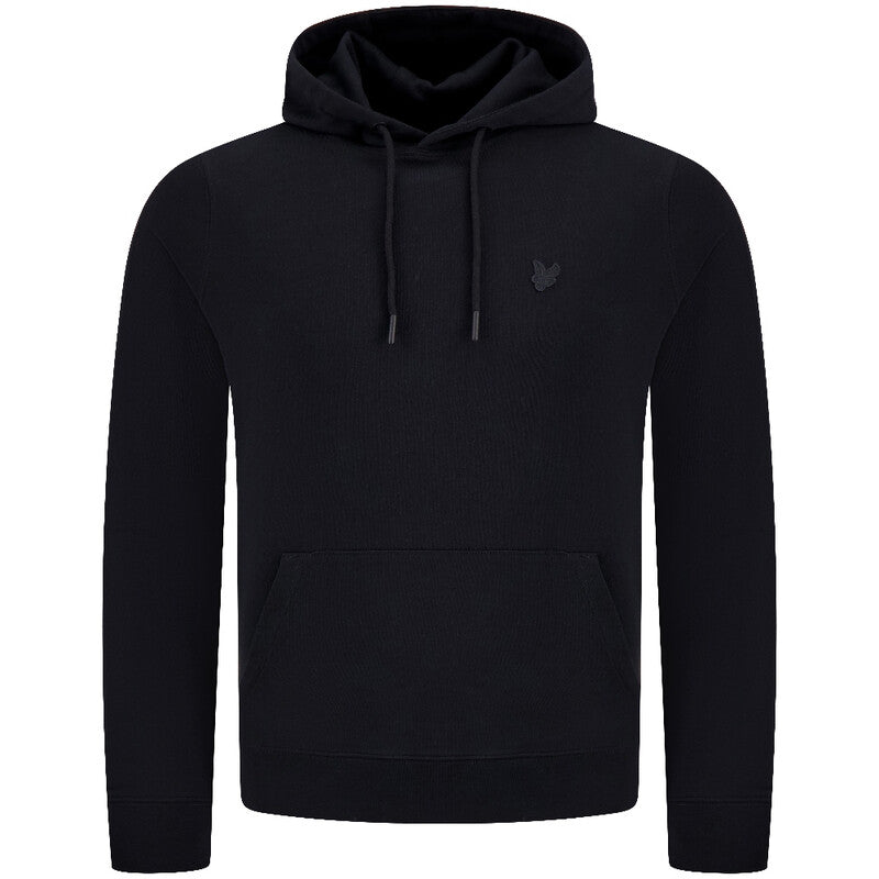 Lyle & Scott Superfine Pullover Hoodie - Jet Black MegaBDM