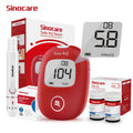 Sinocare Safe AQ Smart Diabetes Testing Kit Blood Glucose Monitor Blood Glucose Sugar Test Kit with 50 DiabetesTest Strips & 50 Lancing Devices Transparent Mmol Version MegaBDM