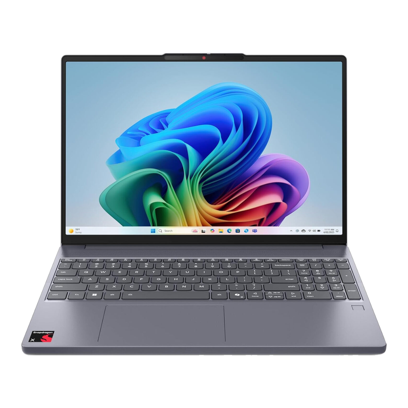 Lenovo IdeaPad Slim 3 15Q8X10 Copilot+ PC, 15.3", Qualcomm Snapdragon, 16GB RAM, 256GB SSD, Grey, 83N30029UK MegaBDM