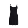 IZURIA Collar Narrow Lace V-Neck Black Suspender Dress S MegaBDM