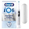 Oral-B iO6 Electric Toothbrush, Travel Case, 5 Modes, App Guidance, AI Tracker, Position Detection, Interactive Display, 2 Minute Timer, Grey Opal MegaBDM
