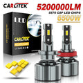 CARLitek 9005 Bulbs, 300% Brighter 160000 Lumens 6000K, High/Low Beam Bulb Kit, Plug and Play, Canbus Built-In Error Free, Pack of 2 MegaBDM