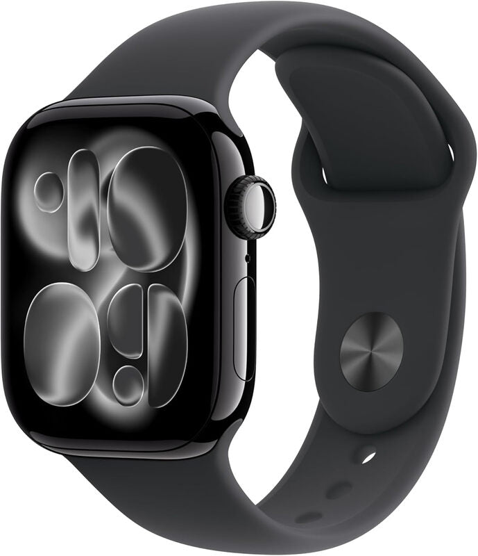Apple Watch Series 11 GPS 42 mm Jet Black Aluminium Case with Black Sport Band - S/M MegaBDM
